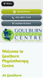 Mobile Screenshot of goulburnphysio.com.au